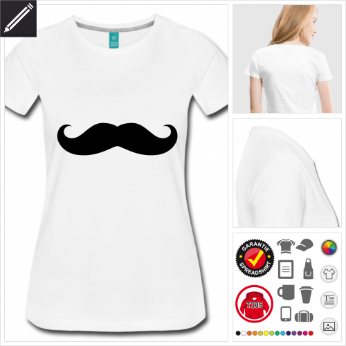 Frauen Hipster T-Shirt gestalten, Druck ab 1 Stuck