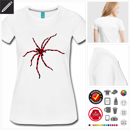 basic Spinne T-Shirt selbst gestalten. Druck ab 1 Stuck