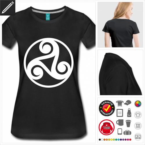 basic Spiralen T-Shirt online zu gestalten