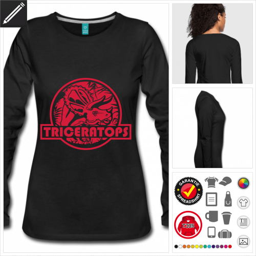 Triceratops Jurassic T-Shirt selbst gestalten