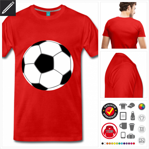 Fuball T-Shirt online zu gestalten