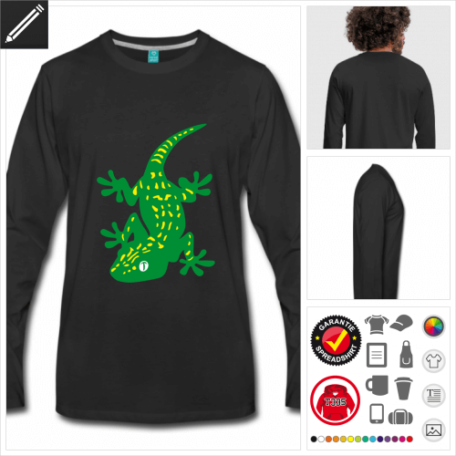 Mnner Reptilien T-Shirt online Druckerei, hhe Qualitt