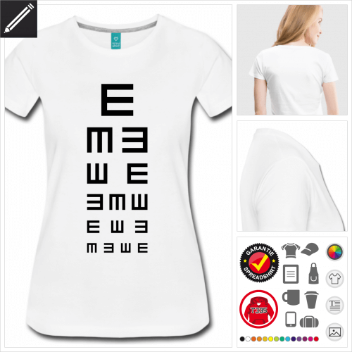 basic Augen T-Shirt selbst gestalten. Online Druckerei