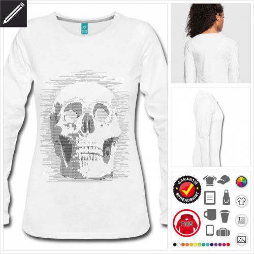 Totenkopf T-Shirt zu gestalten