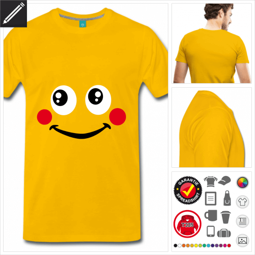 Smiley T-Shirt online zu gestalten