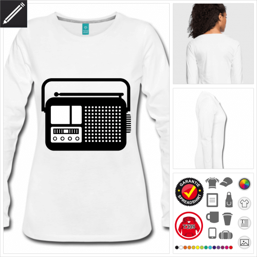 Radio T-Shirt selbst gestalten. Druck ab 1 Stuck