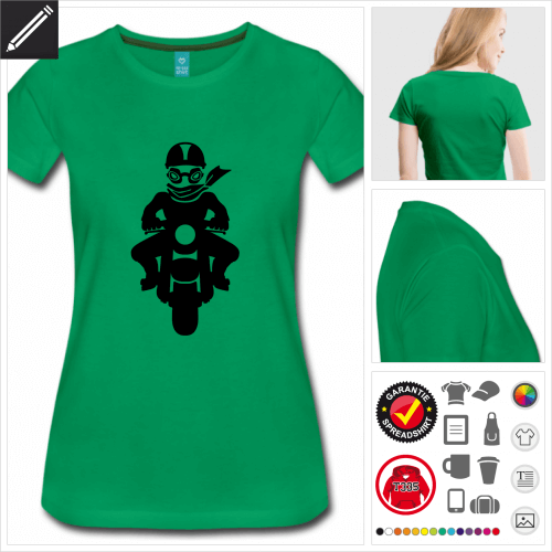 premium Motorrad T-Shirt online zu gestalten