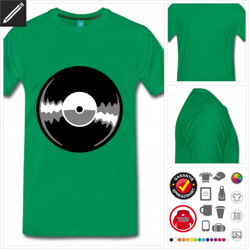grünes Vinyl T-Shirt online gestalten