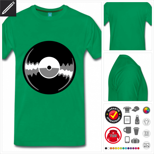 grnes Vinyl T-Shirt online gestalten