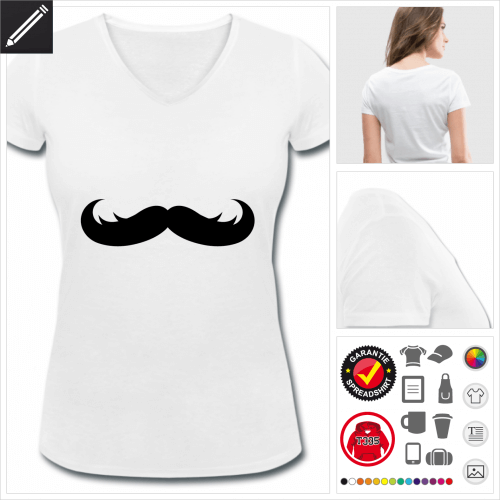 Frauen Hipster T-Shirt gestalten, Druck ab 1 Stuck