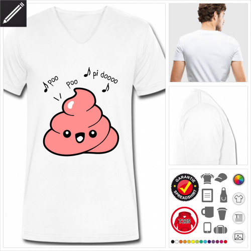 Kak emoji T-Shirt selbst gestalten. Druck ab 1 Stuck