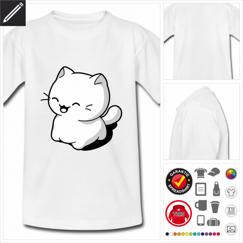 Katze T-Shirt selbst gestalten. Online Druckerei