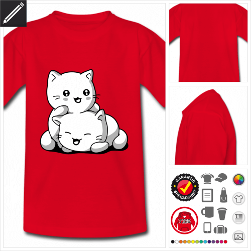 rotes Ktzchen T-Shirt selbst gestalten