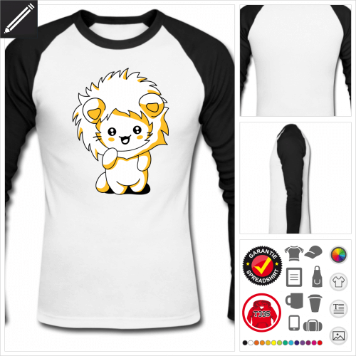 baseball Ktzchen kawaii T-Shirt personalisieren