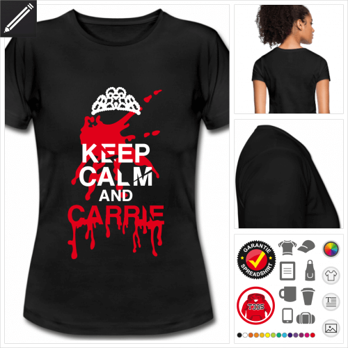 Keep calm Kurzarmshirt personalisieren