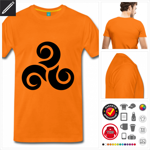 premium Spiralen T-Shirt selbst gestalten