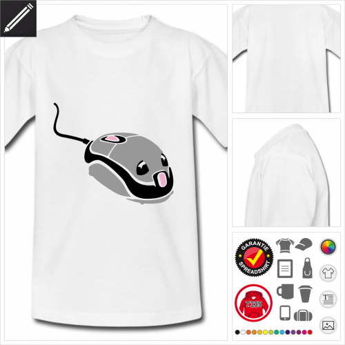 Kinder Computermaus T-Shirt zu gestalten