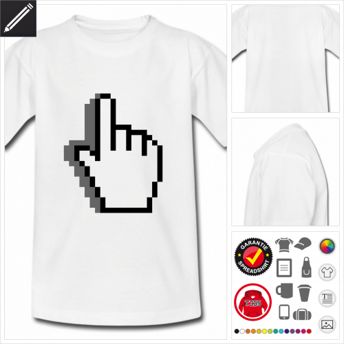 Kinder Computer T-Shirt online Druckerei, hhe Qualitt