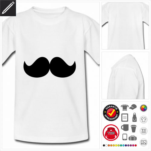 basic Schnurrbart T-Shirt online zu gestalten