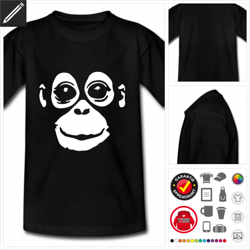 Orangutan T-Shirt gestalten, Druck ab 1 Stuck