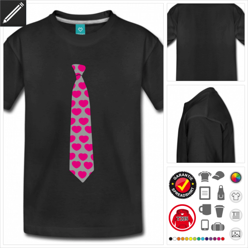 Falsche Krawatte T-Shirt online zu gestalten