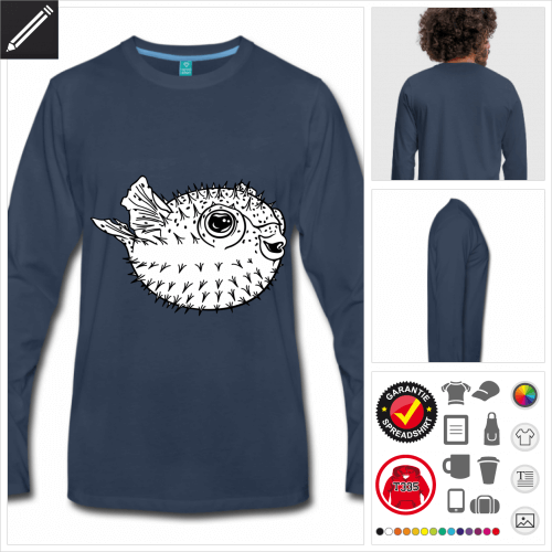 Pufferfisch T-Shirt online gestalten