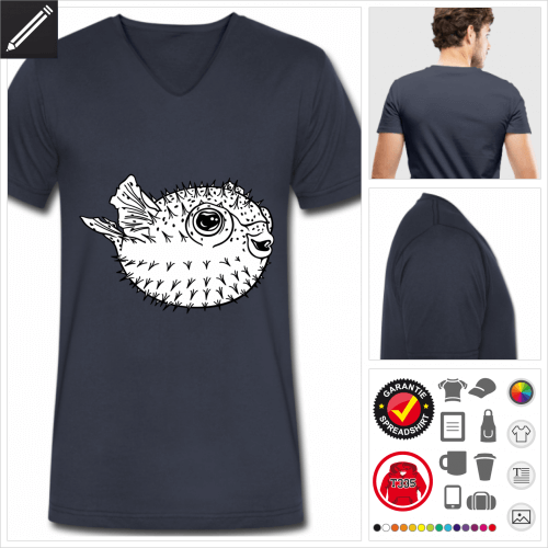 Fugu Kurzarmshirt online Druckerei, hhe Qualitt