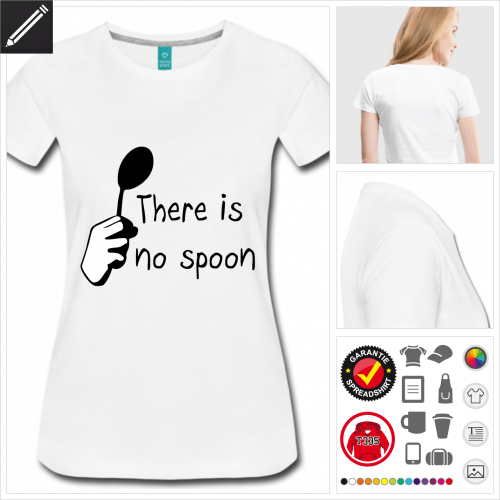 Frauen Lffel T-Shirt selbst gestalten