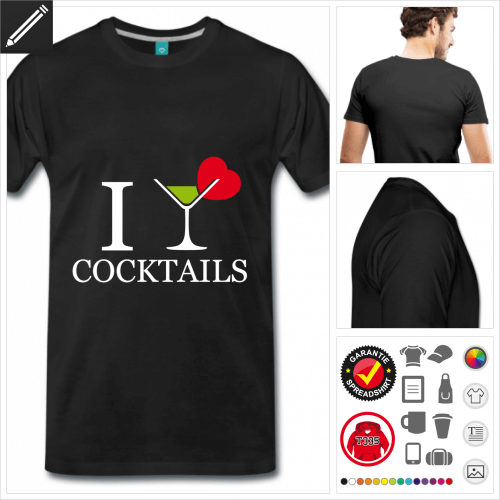 basic Alkohol T-Shirt selbst gestalten. Druck ab 1 Stuck