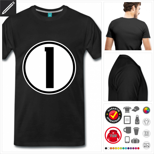 basic Ziffer T-Shirt online gestalten