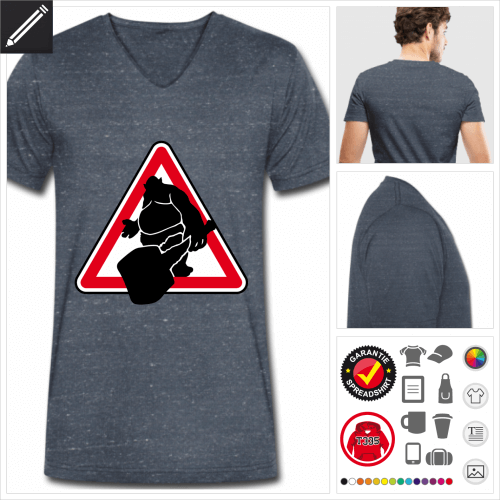 Mnner Nerd T-Shirt selbst gestalten