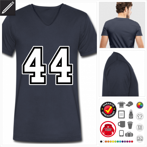 44 Kurzarmshirt online Druckerei, hhe Qualitt