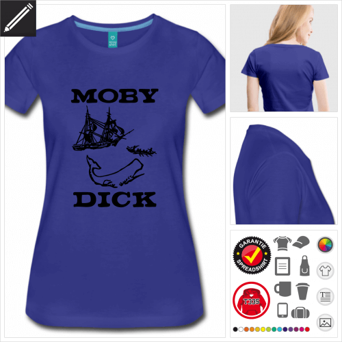 Frauen Buch T-Shirt online gestalten