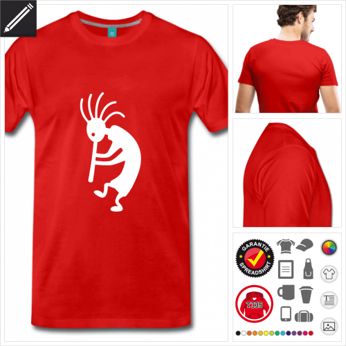 Kokopelli T-Shirt online zu gestalten