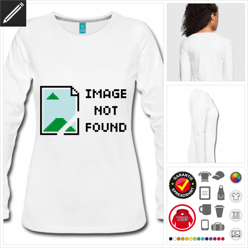 Image not found Langarmshirt online Druckerei, hhe Qualitt