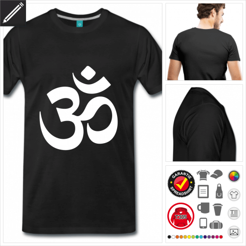 gelbes Aum T-Shirt online gestalten