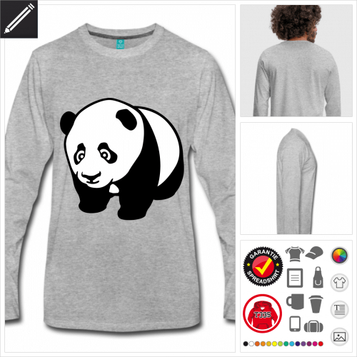 Mnner Panda T-Shirt zu gestalten