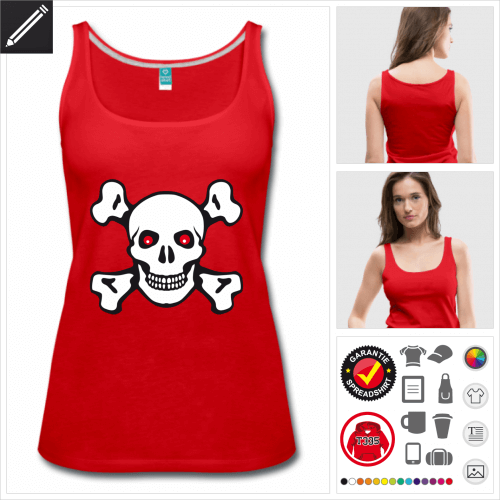 Totenkopf Tank Top selbst gestalten