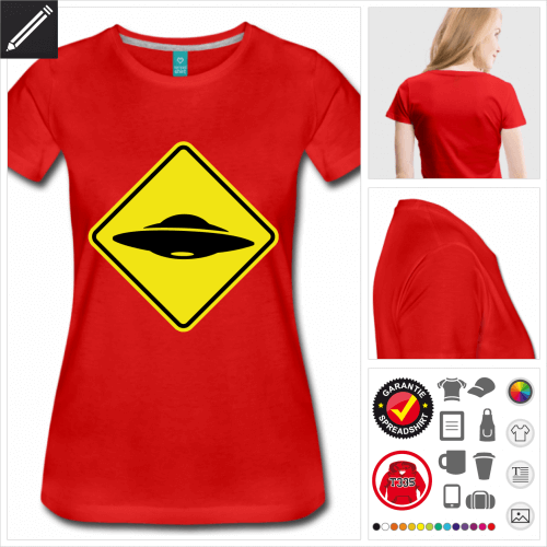 Alien T-Shirt selbst gestalten. Druck ab 1 Stuck