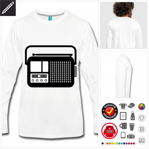 graues Radiogert T-Shirt selbst gestalten