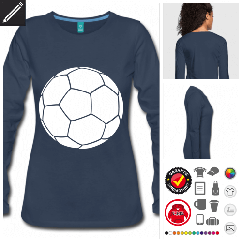 Ball Langarmshirt online zu gestalten