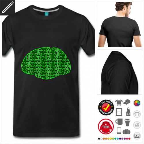Gehirn T-Shirt online zu gestalten