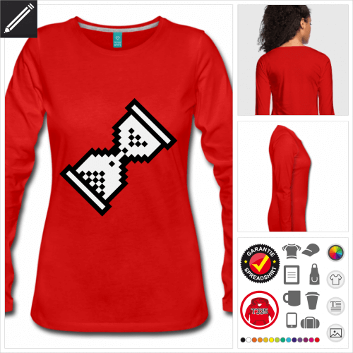 rotes Pixelart T-Shirt personalisieren