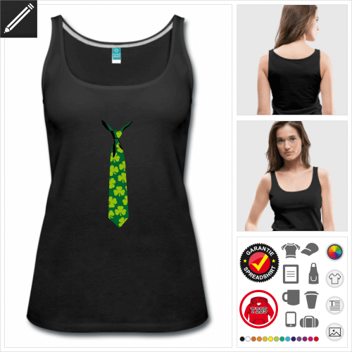 Krawatte Tank Top selbst gestalten