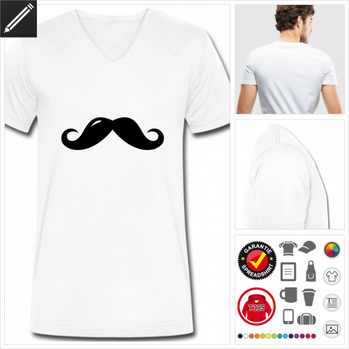 Moustache T-Shirt selbst gestalten