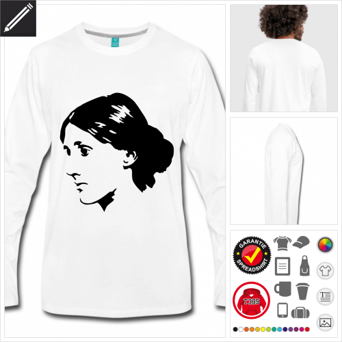 Virginia Woolf T-Shirt online Druckerei, hhe Qualitt