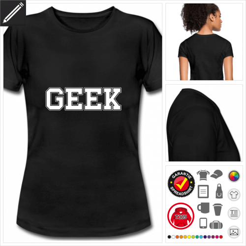 Geek Kurzarmshirt gestalten, Druck ab 1 Stuck