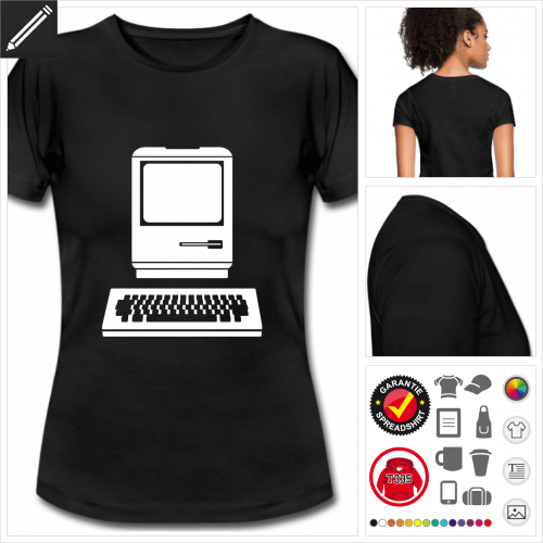 Retrogaming Kurzarmshirt selbst gestalten. Online Druckerei