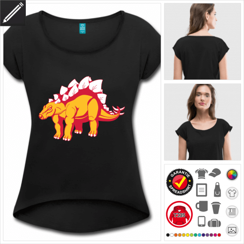Stegosaurus T-Shirt gestalten, Druck ab 1 Stuck