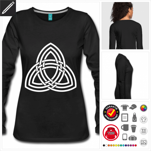 Keltisches Symbol Langarmshirt selbst gestalten